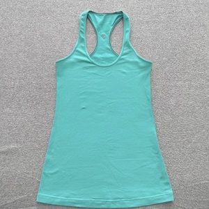 LULULEMON racerback tank. Pretty teal turquoise color. Super soft material
